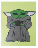 تابلو نقاشی طرح Baby Yoda